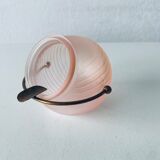 Cendrier boule en verre et laiton