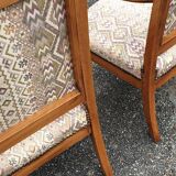 Pair of restoration style armchairs