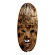 Wooden wall mask