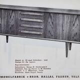 Rare sideboard in rosewood by Svend Aage Larsen for Faarup