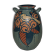 Old terracotta vase enamelled art nouveau "Paul Jacquet"