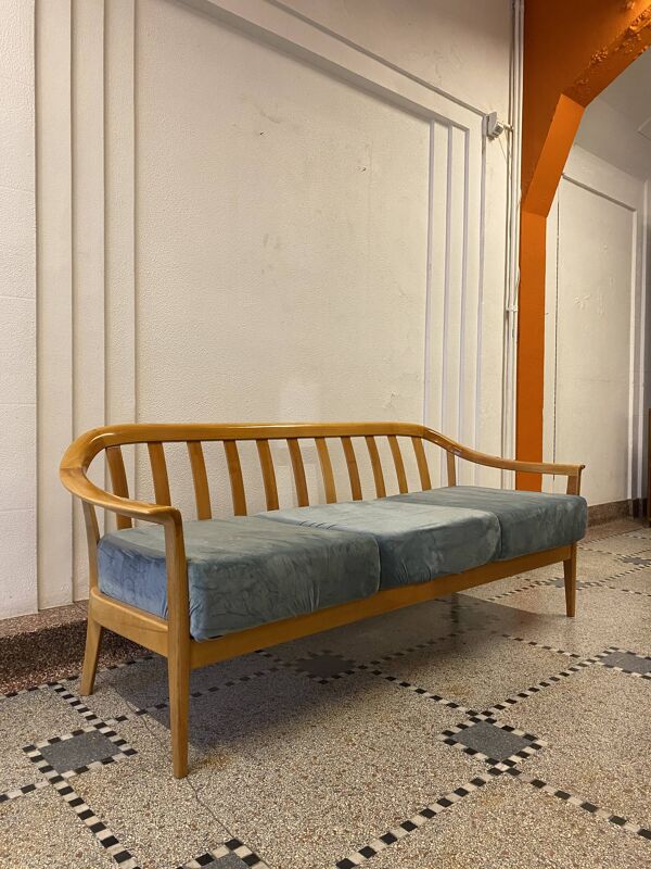 Banquette trois places Knoll Antimott 1960