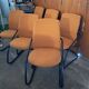 Comforto suite de 6 chaises conferences vintage 80