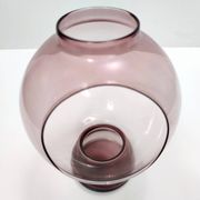 Old Rose Murano Glass Vase with a Hole, Italy
