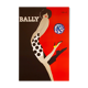Vintage poster, Bally, woman with ball