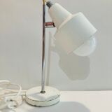 White metal desk lamp years 60-70-