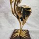 Lamp with amethyst inlay "Lucifer" by Willi Daro