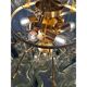 Italian Murano Glass Flush Mount with “Tronchi” Design
