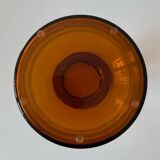 Gul vase by otto brauer - holmegaard kastrup - denmark