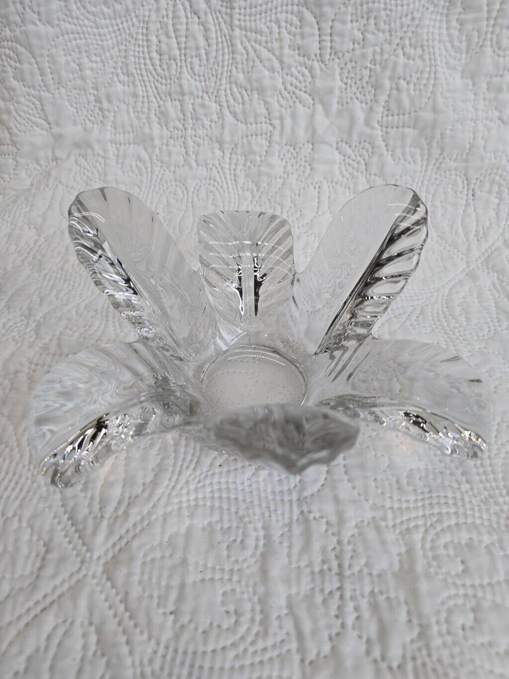 Bougeoir "Fleur" en cristal