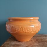 Plant pot, flower pot, planter in glazed terracotta