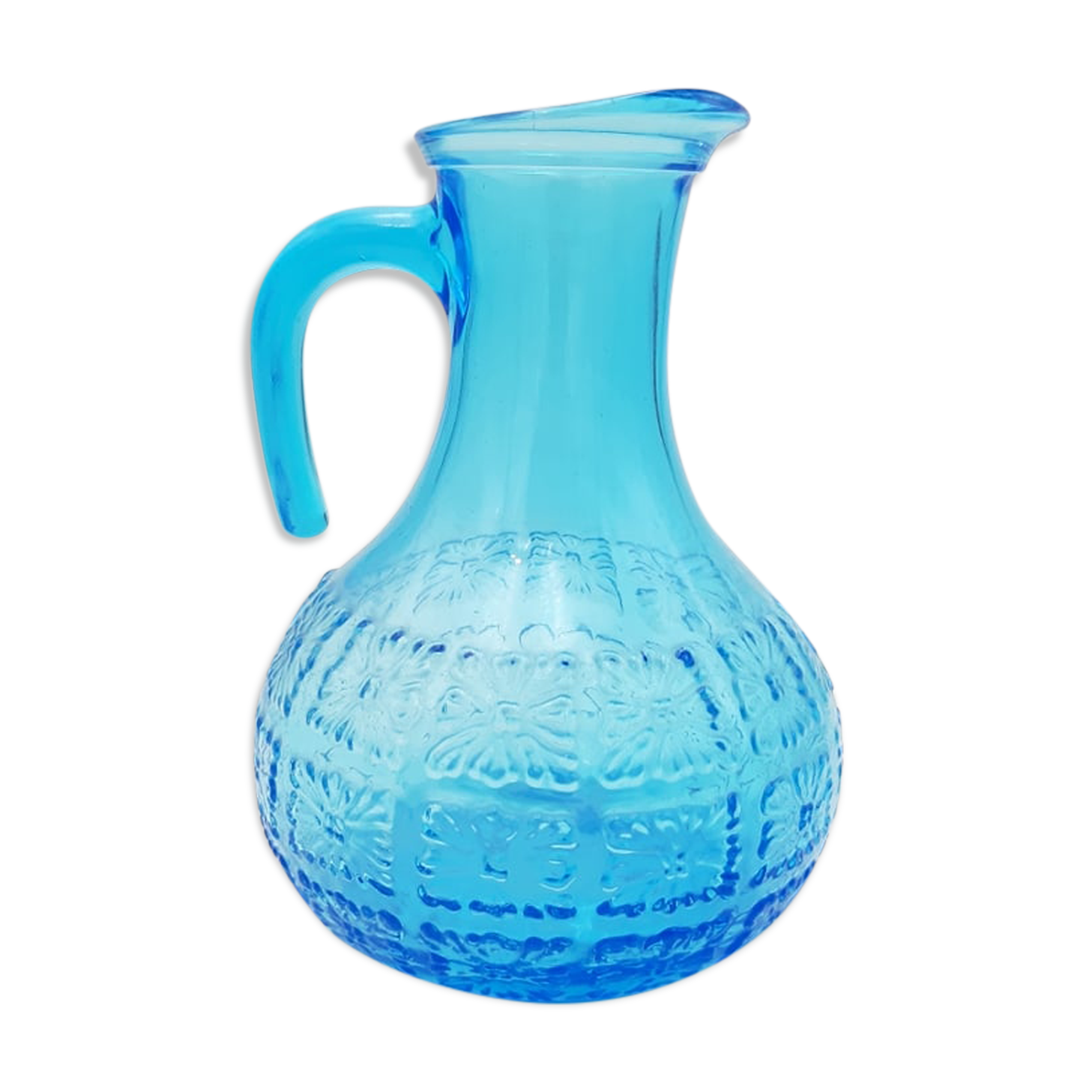 Blue decanter