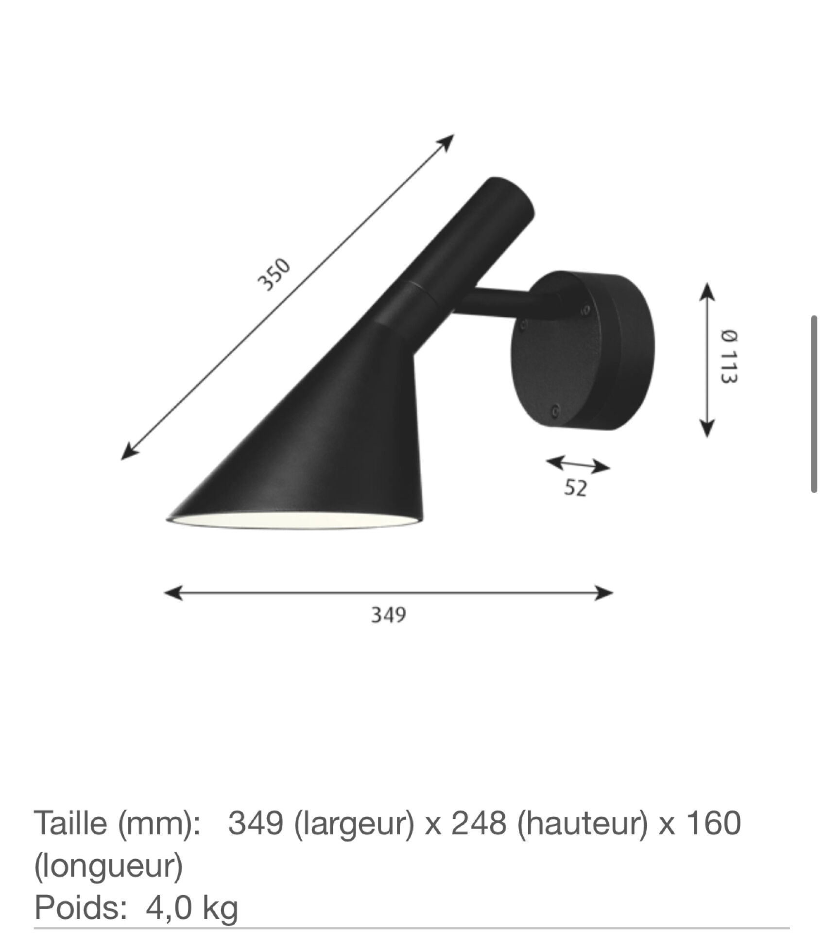 AJ Wall Light Louis Poulsen