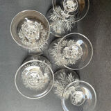 Champagne Glasses (5) - Mid-century modern - Crystal