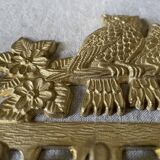 Golden brass owl hook