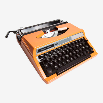 Revised orange Silver Reed 100 Seiko typewriter and new ribbon