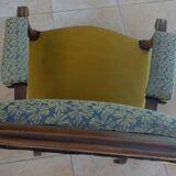 *Louis Philippe style Voltaire armchair in quality wood weathered by time - the backrest and l