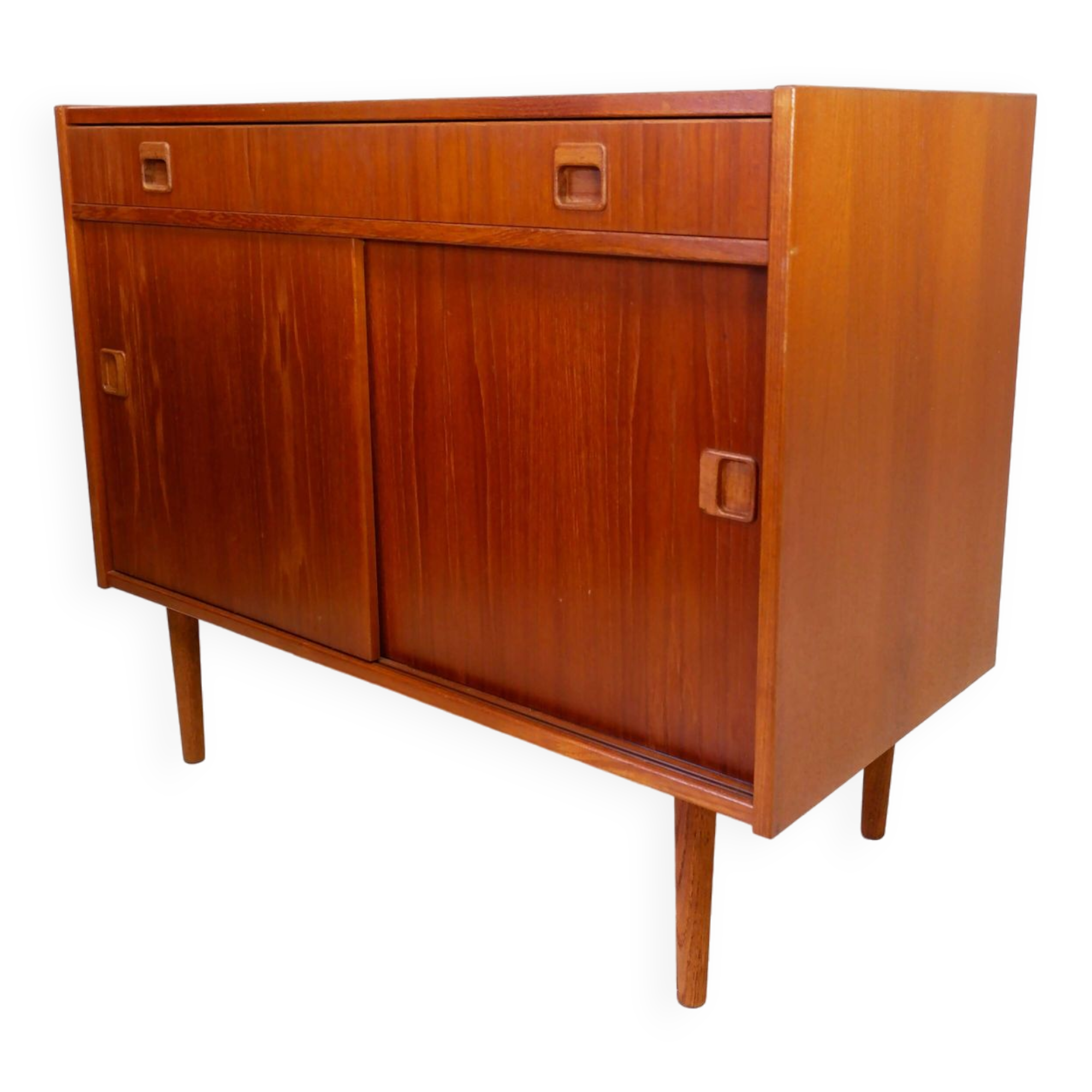 Scandinavian cabinet with sliding doors, 1960s