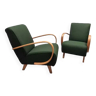 Pair of restored armchairs by Jindrich Halabala