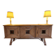 Sideboard in a row in rattan by Adrien Audoux and Frida Minet