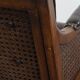 Vintage 1970s Design Armchair Made of Wood, Leather, and Webbing