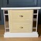 Lacquer bedside table 1980 with mirrors 2 drawers