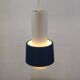 Old Danish design lamp in white/gray and blue colours - Denmark 60's