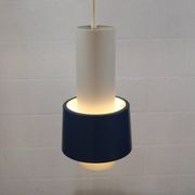 Old Danish design lamp in white/gray and blue colours - Denmark 60's