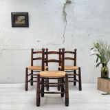 Chair in beech and straw