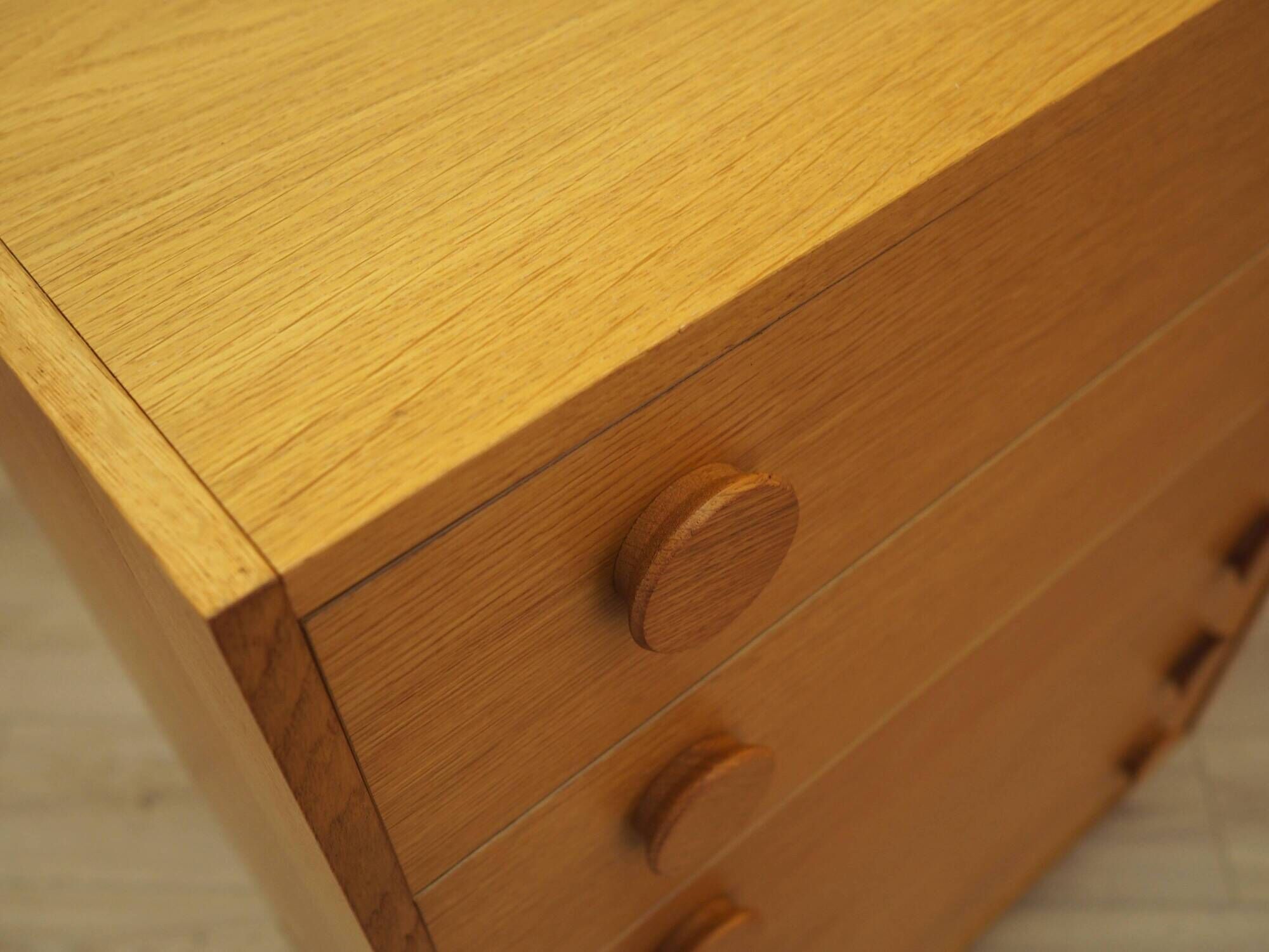 Ash veneer chest of drawers, Denmark, 1970s