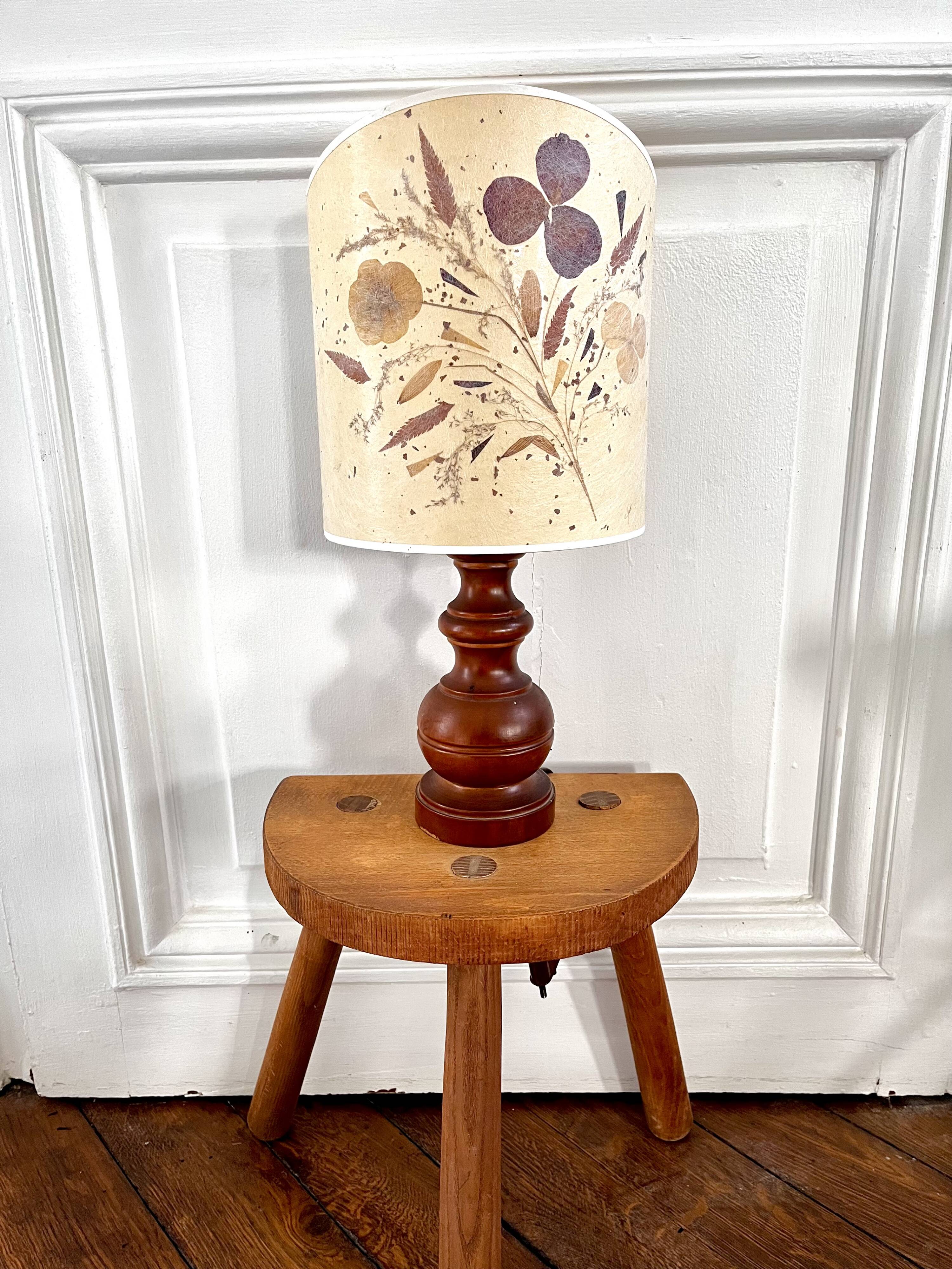 Lampe herbier années 70