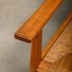Art Deco Haagse School Armchair in solid Oak and Straw, 1930s