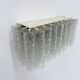Doria Leuchten ice glass tube wall lamp, 1970s