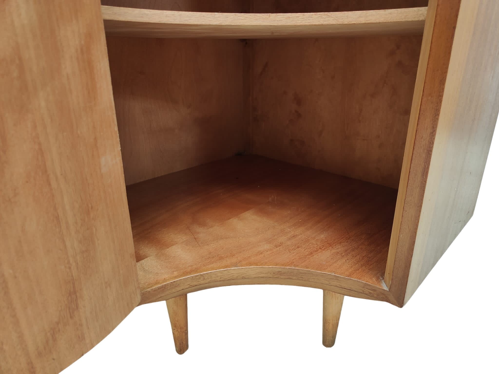 Mid Century corner cabinet