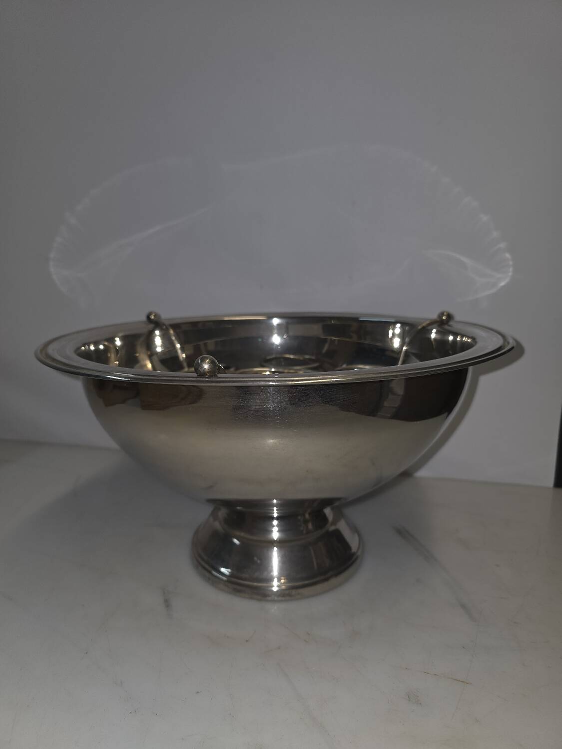 Silver-plated metal champagne bucket, cooler