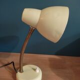 Bedside lamp desk metal brass patinated cream dp 0222f058