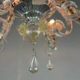 Lustre Rezzonico en verre de Murano, 6 bras de lumière, Venise