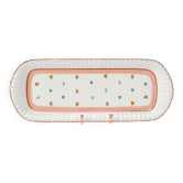Plat rectangulaire en porcelaine de Limoges Bernardaud (41 x 16 cm)