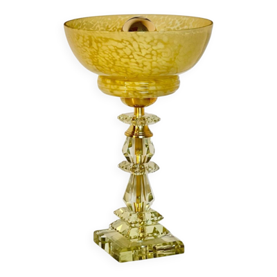 Lampe à poser vintage globe verre de Clichy