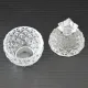 Sugar bowl / Candy dish pineapple crystal 1970