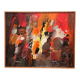 Original Swedish Oil on Panel – “Composition” by Kulo Green (1913–1972) – Signed – Vintage & Framed