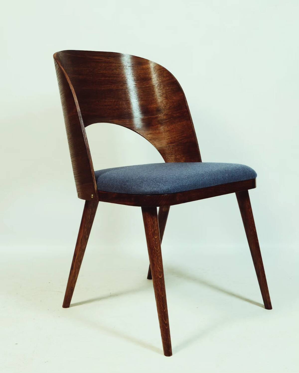 Chaises de salle à manger en chêne design vintage personnalisées