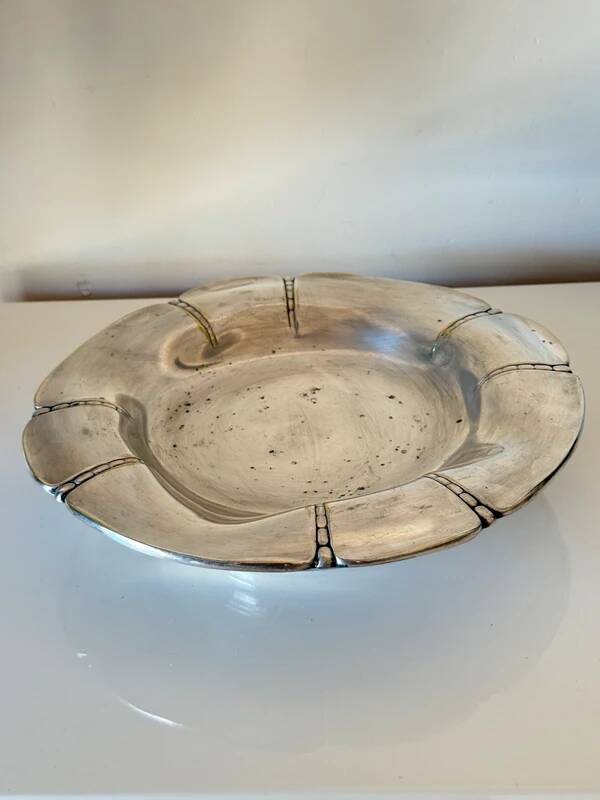 Large footed dish Gallia – Christofle – Silver-plated – Art Deco 1930-1940