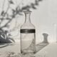 Glass and pewter screw carafe, early 20th century