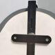 Oval Wall-Mounted Entryway Mirror and Console Table with Glass Top