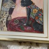 Peinture acrylique sous verre