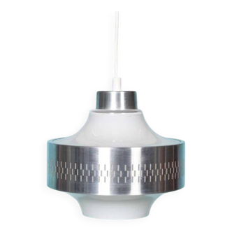 1960s vintage glass pendant light, Swedish pendant.