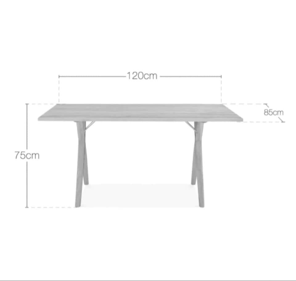 Table style japandi oak natural