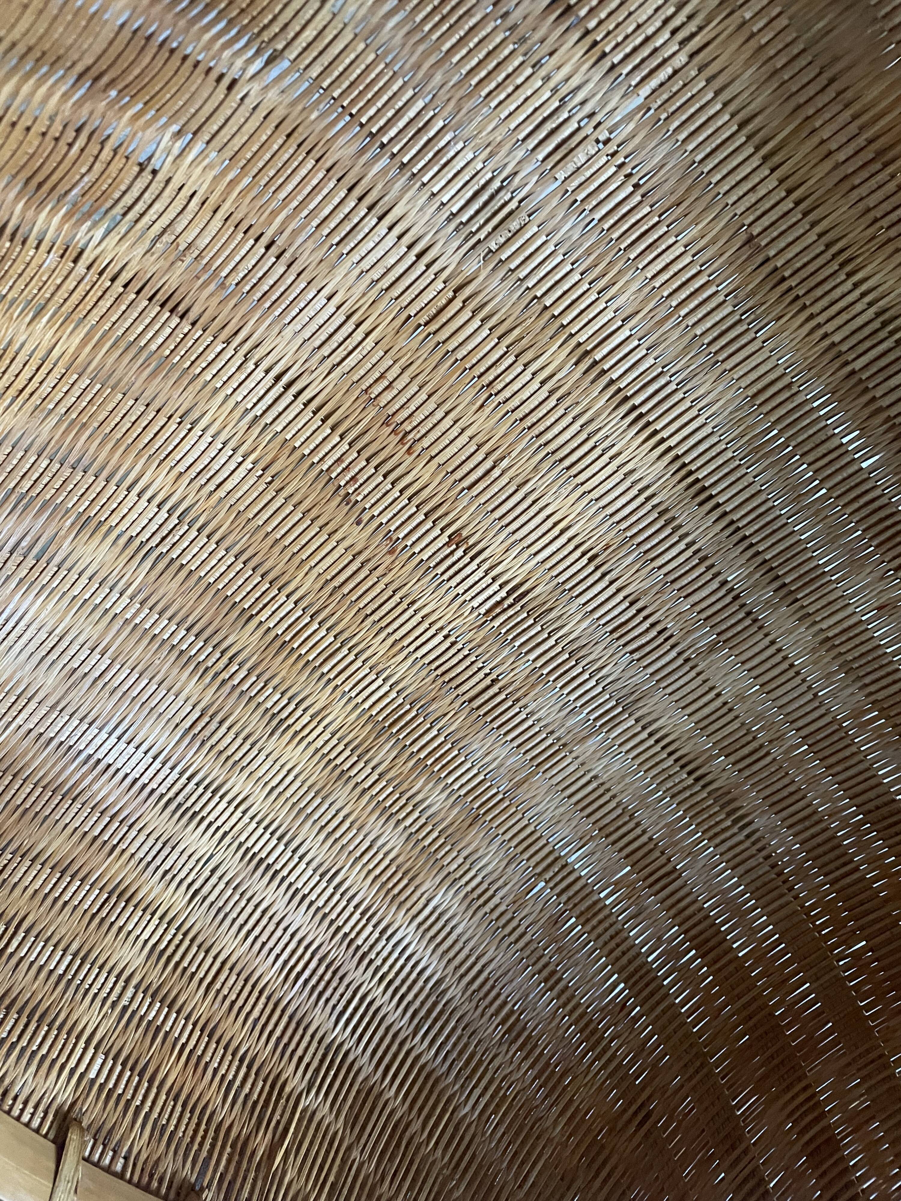 Round Basket made of Asian bamboo