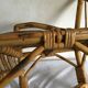 Vintage wicker and rattan children's armchair